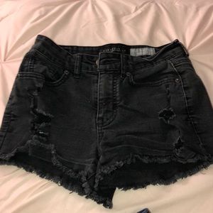 Black high waisted shorts